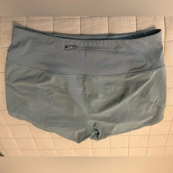Lululemon Shorts Speed Up High-Rise Short 4" Cyan Blue 8 T (tall) - Picture 2 of 9